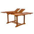 thumbnail image 2 of All Things Cedar Ensemble de 5 Pcs avec Table à Rallonge Papillon et Chaises Empilables, Coussins Blancs, 2 of 3