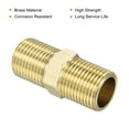 thumbnail image 4 of Unique Bargains G1/2 Male Thread Brass Pipe Fitting 50mm Length Hex Connector Pipe Adapter 3 Pack, 4 of 5
