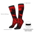 thumbnail image 4 of Xecao The Red Head Skull Print Compression Socks for Both Men And Women for Running, Travel, Flight, Nurse, 4 of 6