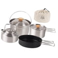 thumbnail image 3 of Almencla Camping Cookware Set Pot Portable Cooking Set Camping Pot and Pan Kettle Outdoor, 3 of 8