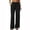 27# Black, variant on Women's Wrinkle-Free Wide Leg Palazzo Pants High Rise Flowy Drape Drawstring Elastic Waist Trousers with Pockets White XXL