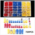 thumbnail image 1 of BR Kit surtido de terminales eléctricos: 720 piezas, incluye terminales para automóvil, terminales de engarce, terminales hembra y macho redondos/planos, terminales con ojal y ojo, cilíndric, 1 of 5