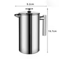 thumbnail image 3 of Stainless Steel French Press Coffee Maker 800ml Easy Clean Tea Pot with Filter, 3 of 6