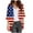 Blue, variant on 4th of July Women's American Flag Print Kimono Cover Up Tops Shirt Patriotic Cardigan (Red,S)