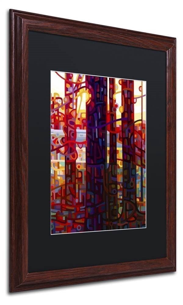 Mandy Budan 'Carnelian Morning' Black Matted Framed Art
