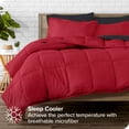 thumbnail image 3 of Bare Home 5-Piece Bed-in-a-Bag - Twin XL, Red with Black Sheet Set, 3 of 8