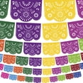 thumbnail image 5 of ADORNO DE PAPEL PICADO 1/2 DESTELLO MULTICOLOR ARTEMEX, FIESTA MEXICANA, CUMPLEAÑOS. 10 PZAS, 5 of 5