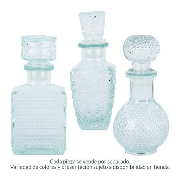 Licorera Prichos Jemaflex Labrada Vidrio Varios Diseños 1 Pieza