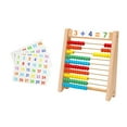 thumbnail image 2 of Ábaco de madera para niños en edad preescolar, juguete de aprendizaje, enseñanza Montessori, juego de matemáticas, ábaco con marco de madera, para, 2 of 9