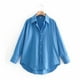 thumbnail image 1 of Zevity, nuevas camisas informales de popelina ajustadas de Color caramelo para mujer, blusa de manga larga para mujer de oficina, blusas Chic Chemise LS9405 Tan Jianjun unisex, 1 of 2