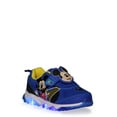 Mickey Mouse Toddler Boy Light Up Slip On Sneakers, Sizes 512