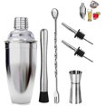 thumbnail image 1 of Gz Juego de 6 piezas profesional de acero inoxidable Bar Cocktail Set Cocktail Sha Afortunado Sencillez, 1 of 4