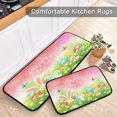 thumbnail image 5 of Easter Eggs Kitchen Mat Rugs Set of 2 Spring Bunny Butterfly Garden Comfort Floor Runner Anti Fatigue Non Slid Cushioned Kitchen Carpet Rug for Living Room Laundry Hallway Home Decor, 5 of 6
