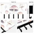 thumbnail image 2 of White Mushrooms Key Holder for Wall Mail Holder Organizer with 5 Key Hooks Wall Mount Key Rack with Shelf, 2 of 6
