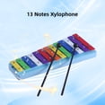 thumbnail image 4 of Xylophone,Musical With 2 Percussion Handheld Musical Handheld Musical With 13 Notes Metal Qisuo Siuke Metal S Percussion Huiop Buzhi, 4 of 7