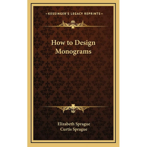 How to Design Monograms (Hardcover)