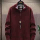 thumbnail image 3 of Ropa de hombre de cuello alto con cremallera, chaleco de negocios, suéter de punto azul sin mangas con cremallera, chaleco de cuello alto rojo para hombre, sudadera A, 3 of 5