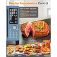thumbnail image 4 of Nuwave Bravo Pro Smart Air Fryer Toaster Oven Combo, Airfryer Convection Oven Countertop, 10-in-1 Functions with Quicker & Even Crisp Technology, 1800W, 50-450°F, PFAS-Free, 21QT, Cozy Blue, 4 of 4
