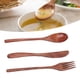 thumbnail image 3 of Juego de cubiertos de madera ANGGREK cortador tenedor cuchara caja, 3 of 8