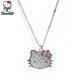 thumbnail image 2 of Collar de Hello Kitty Y2k para mujer, Gargantilla de aleación de cristales de plata, pulsera femenina, colgante, Collar Sanrio, regalo de joyería, juguete para niñas, 2 of 4