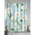 thumbnail image 5 of Fsddascl Flower Shower Curtain Set - 36" x 78" Washable Bathtub Curtain with 12 Hooks, Spring Summer Watercolor Floral Leaf Branch Waterproof Fabric Stall Shower Curtains for Bathroom/Bathtub Décor, 5 of 6