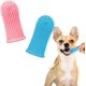 thumbnail image 1 of 2 cepillos de dientes de silicona para perros y gatos, juego de cepillos de dientes para mascotas, cepillo de dientes de silicona suave de 360 ​​° para limpieza de dientes, azul + rosa, 1 of 5