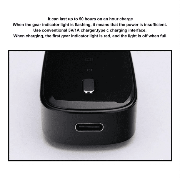 Wearable Rechargeable Mini Low Noise Air Purifier, Black
