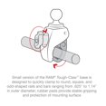 thumbnail image 4 of RAM Mounts (RAP-B-400U) Small Tough-Claw with 1" Diameter Rubber Ball, 4 of 8