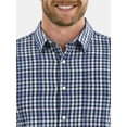 thumbnail image 4 of George Men's and Big Men's Performance Button Up Shirt with Long Sleeves, Sizes S-3XL, 4 of 5