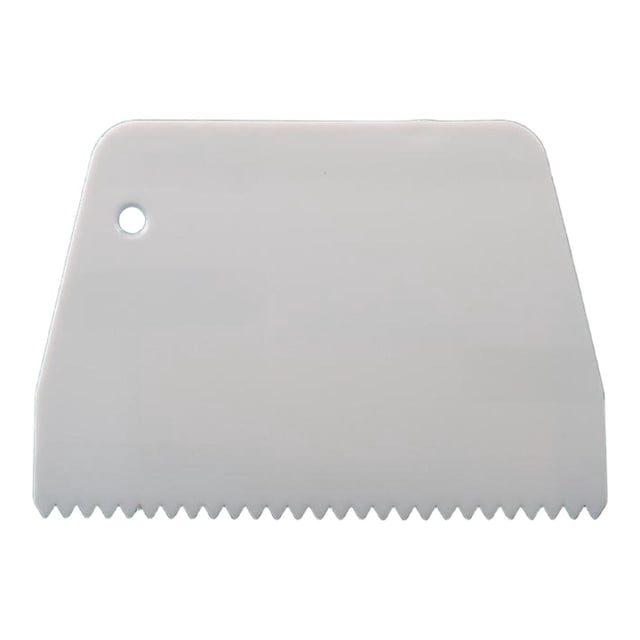 Tabla raspadora para raspar pasteles y alisar masa, práctica y práctica. Dientes pequeños