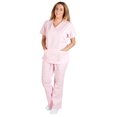 thumbnail image 1 of M&M Scrubs Women's Tie Back Solid Medical Scrub Set, 1 of 3