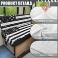 thumbnail image 6 of XYZCANDO American Flag RV Dinette Cushions Comfortable RV Accessories for Inside Furniture Covers Washable Couch Cover 2 Cushion Sofa Slip Covers for Loveseat Black, 6 of 7