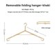 thumbnail image 2 of Clothes Drying Rack Portable Camping Coat Drying Rack Khaki, 2 of 4