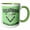 Green/White, variant on 3drose, Weapons of Math Instruction Fun Algebra Pun Green, 15oz Mug