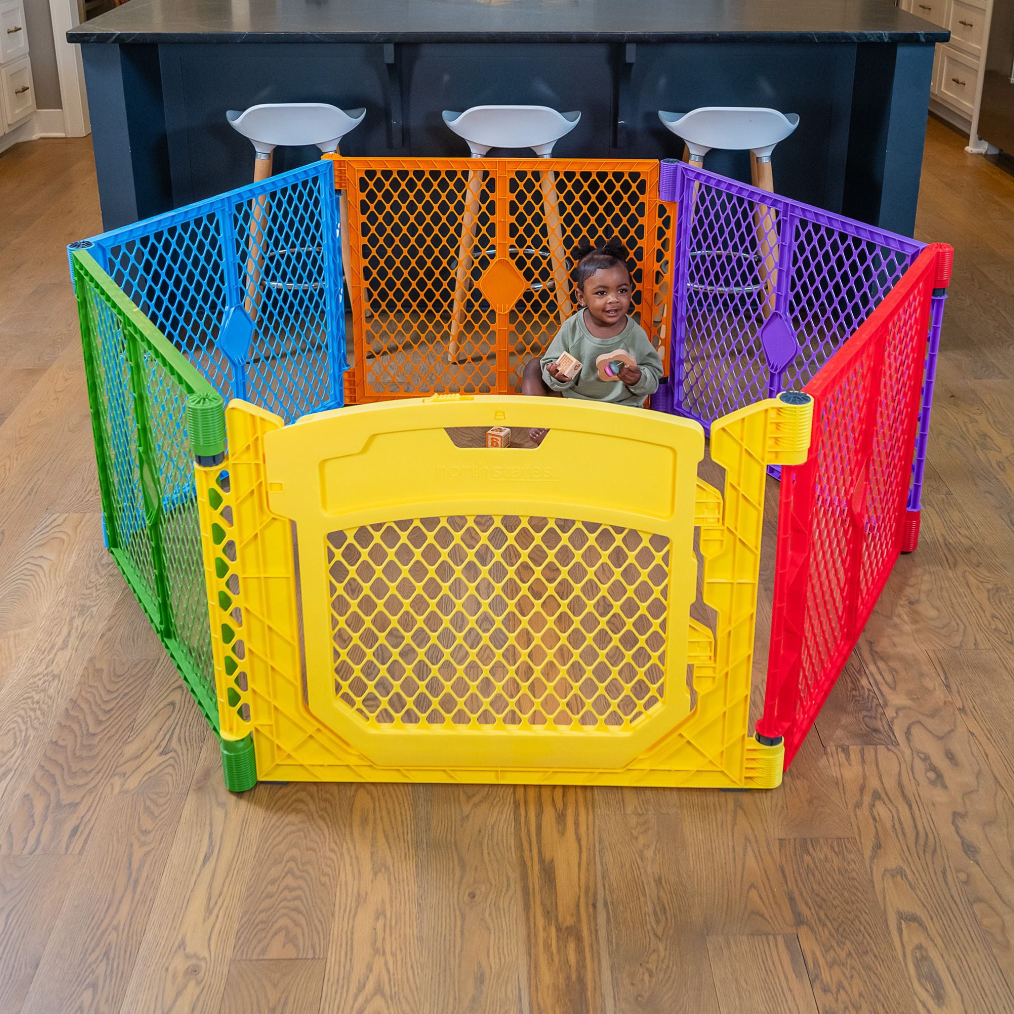 Kidzone Baby Playpen, 8-Panel Safety Gate, Child Activity Center Kidzone Baby Playpen, 8-Panel Safety Gate, Child Activity Center