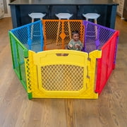 Toddleroo by North States Superyard Colorplay Ultimate Baby Play Yard with Easy Access Door