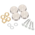 thumbnail image 3 of 16 mm Stainless Steel Mirror Nails Screw Cap (64 Pieces),64 x mirror nails,silver, 3 of 8