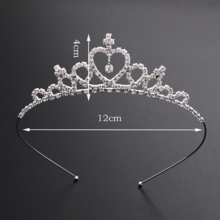 Girls Princess Crystal Tiara Crown For Birthday Party  display picture 1