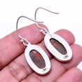 thumbnail image 2 of Seam Agate -Morocco Designer Handmade 925 Silver Plated Earring 1.56", Maroon Seam Agate Earring E_8021_339_39, 2 of 2