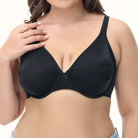 

Promotion! Women s Brassiere Bra Sexy Deals for 2023 Underwire Padded Lace Push Up Fashion under $15 Everyday Bras Black 85H