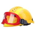 thumbnail image 1 of Sombro Duro de Seguridad, Bomberos de Trabajo Casco Trabajo Con Gafas, Faros Delanteros, Casco Rescate Emergencia para El Sitio Construcion Mineros, 1 of 7