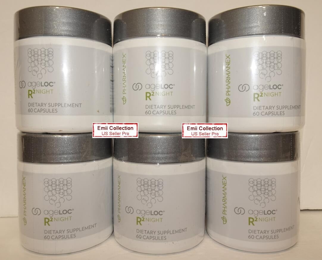Nu Skin Nuskin Pharmanex ageLOC R2 Night 60 Capsules (6 Bottles