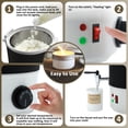 thumbnail image 6 of TCFUNDY Wax Melter for Candle & Soap Making, 10L Extra Large Electric Wax Melting Pot with Easy Pour Spout & Adjustable Temperature, Suitable for Candles, Soaps, Creams, Lip Balms, and More, Black, 6 of 11