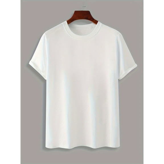 Women'S Basic Cotton T-Shirt, Solid Crew Neck Short Sleeve Tee, 100% Cotton Knit Fabric with Slight Stretch, Regular Fit - Comfortable Everyday Wear