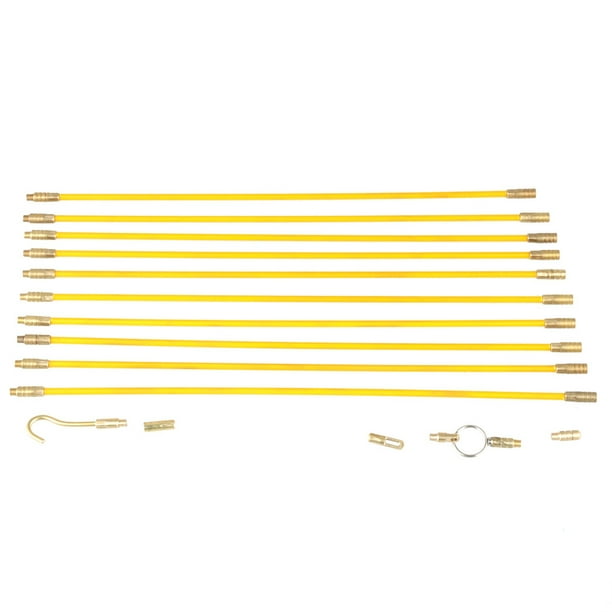 Fiberglass Brass Wire Running Rod, Electrical Pull Push Kit