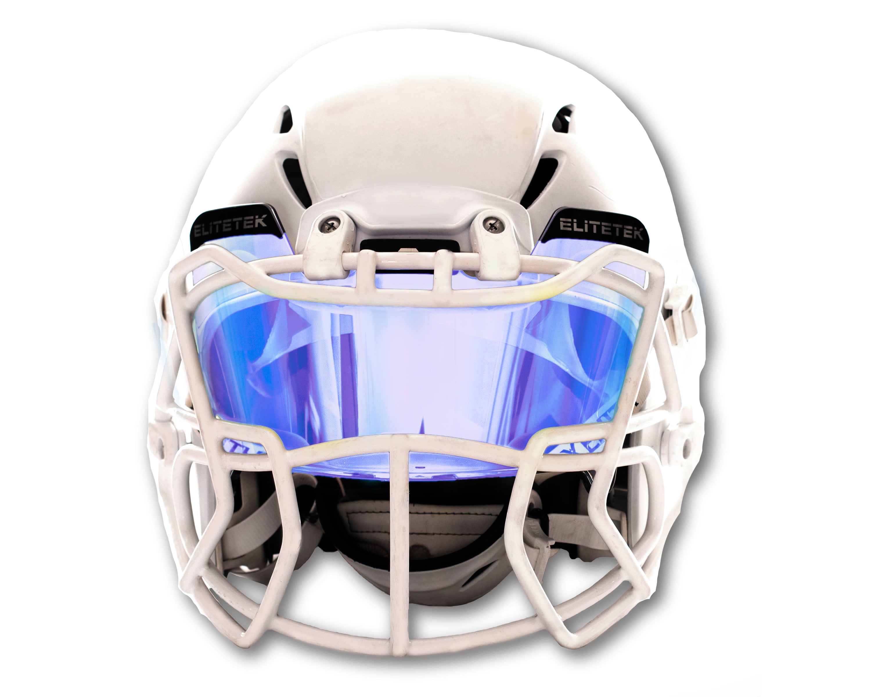 Football Helmet Visor With Clips !!! Eye Shield Green Mirror New ! 