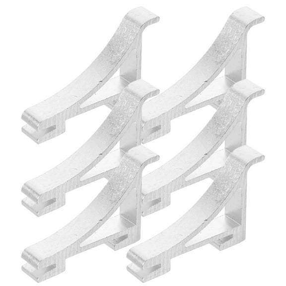 FRCOLOR 6pcs Freezer Shelf Clips Metal Commercial Shelves Clips for Refrigerator Fridge Cooler Organizer Hooks