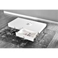 thumbnail image 3 of Best Master Table Basse en Bois de Peuplier Moderne Laqué Blanc/argenté, 3 of 3