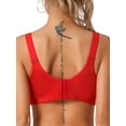 thumbnail image 3 of INSPIRE CHIC Women's Adjustable Straps Lingerie Full Coverage Push Up Vest Bra Red 40C, 3 of 4