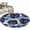 Blue, variant on Round Rugs 3Ft, Blue Palm Leaves Round Area Rug Washable Indoor Throw Carpet, Farmhouse Summer Beige Tropical Plants Small Non Slip Circle Rug for Bedroom Living Room Home Decor Aesthetic